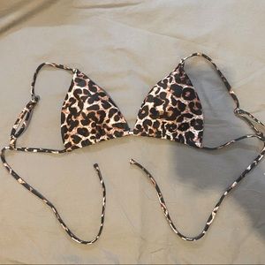Cheetah Print Bikini Top